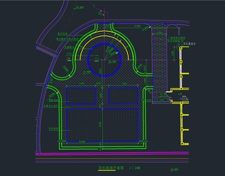 24套羽毛球场 运动场 体育馆CAD施工图