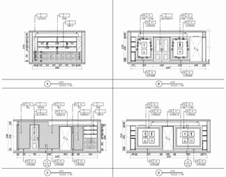 四层小别墅室内施工图 家装 私宅 别墅 洋房 样板房