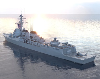 美国海军新升级驱逐舰阿利伯克