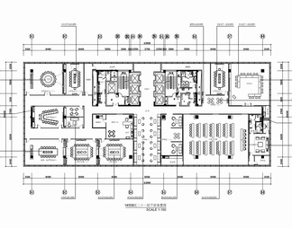 1600㎡办公室施工图  办公空间 会议室 开敞办公