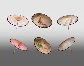 油纸伞雨伞花纸伞