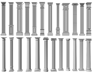 罗马石膏柱子