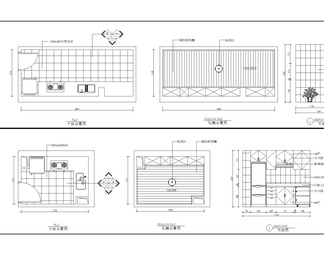 厨房平面立面CAD动态图库图块