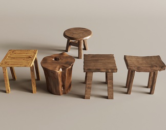 木头边几，木头凳子，木头装饰，木板