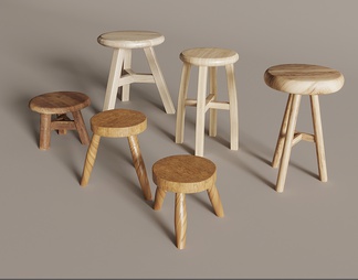 木头凳子，木头装饰，木板