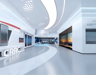 轨道交通科技展厅 互动触摸一体 ，LED拼接大屏 展示台