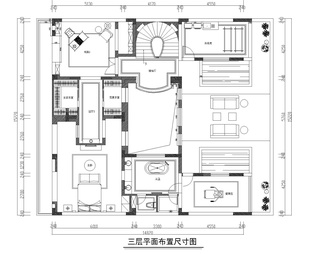 别墅平面布置+原始结构