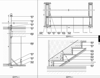 弧形楼梯施工详图 楼梯节点 异形楼梯 异形栏杆扶手