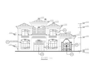 别墅自建房全套施工图纸，建筑图，水电图，结构图。