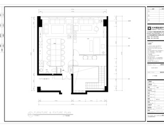 办公室空间设计CAD施工图+效果图