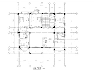 别墅CAD方案图纸，平面图，立面图