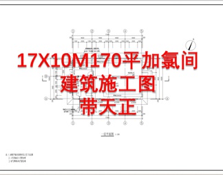 17X10M170平加氯间天正建筑 施工图