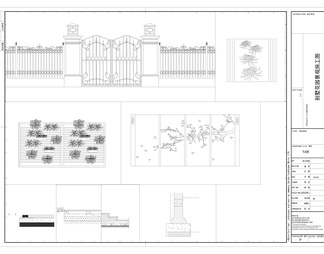 一套完整别墅庭院花园景观CAD施工图