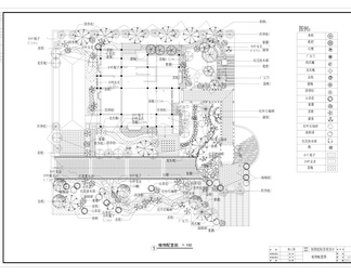 全套别墅庭院花园景观CAD施工图