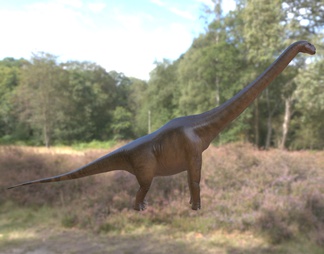 无畏龙属白垩纪远古灭绝生物恐龙