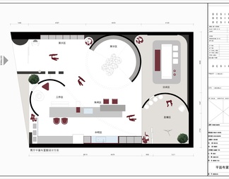展厅平面图cad