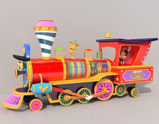 迪士尼小丑火车，观光车，游览车