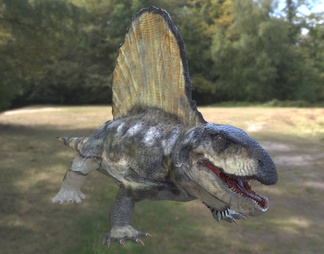 异齿龙二叠纪时期肉食性古生物