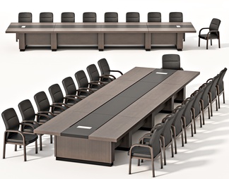 会议桌椅组合，办公桌椅，会议桌，会议椅，实木会议椅