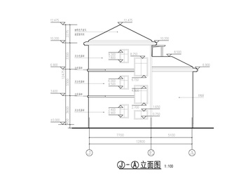 别墅CAD全套图纸，平面图，立面图，建筑水电结构图纸