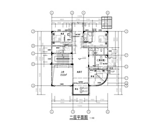 别墅CAD全套图纸，平面图，立面图，建筑水电结构图纸