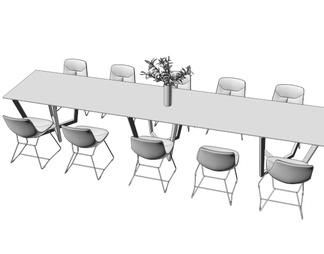 休闲桌椅 长方形桌椅
