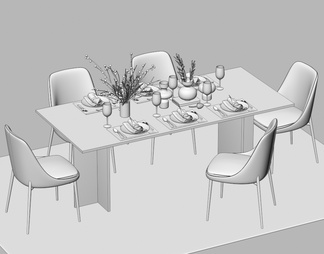 餐桌椅组合 餐椅 单椅 餐桌