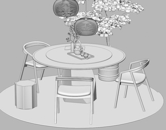 餐桌椅组合 餐椅 单椅 餐桌