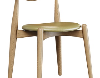 原木餐椅 单椅