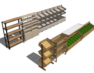 超市货架 蔬菜水果架