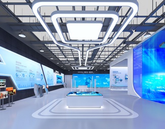 科技展厅 互动触摸一体机 LED拼接屏 数字沙盘