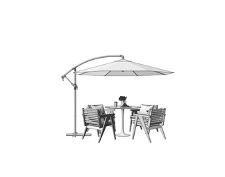 户外桌椅组合 休闲桌椅 遮阳伞