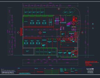保时捷汽车4S店全套完整CAD施工图