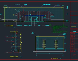 中国一汽解放汽车4S店CAD施工图