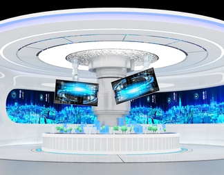 科技展厅 数字沙盘 LED拼接屏
