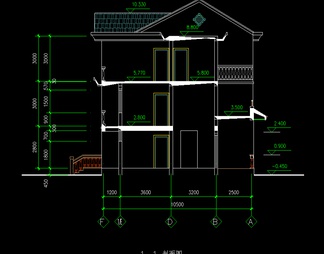 实用简单新型农村住宅CAD图纸