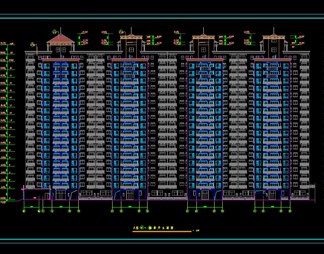 某高层住宅小区建筑施工CAD图