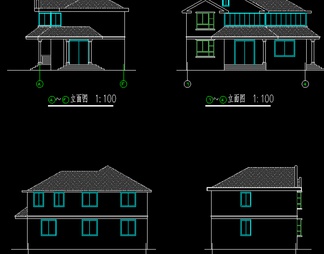 乡村别墅方案CAD图