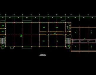 食堂浴室建筑设计方案CAD图