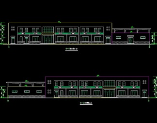 食堂浴室建筑设计方案CAD图