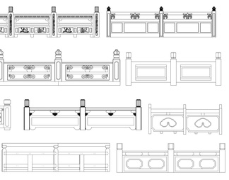 石材栏杆CAD