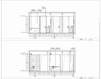 酒店公共卫生间施工详图 厕所 公卫 盥洗