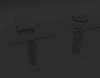 实木，黑钢，休闲桌