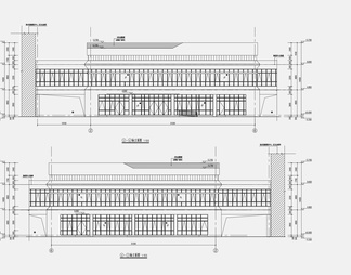 1600平2层医院食堂施工图