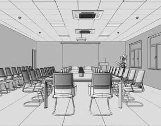 会议室，培训室，会议桌，会议椅，弓形椅，弓架椅