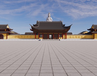 寺庙建筑佛教建筑群