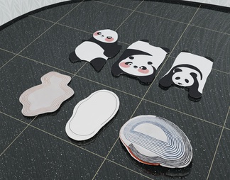 熊猫地毯
