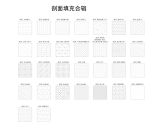 2023年CAD填充图案样例大全