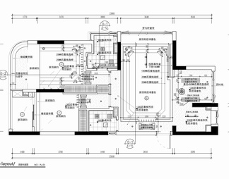 95㎡两居室家装公寓样板间施工图  家装 私宅 样板间 公寓 平层