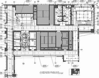 培训室会议室及公区走道施工图  会议中心 多功能室 学术报告厅 小会议室 走廊 休息区